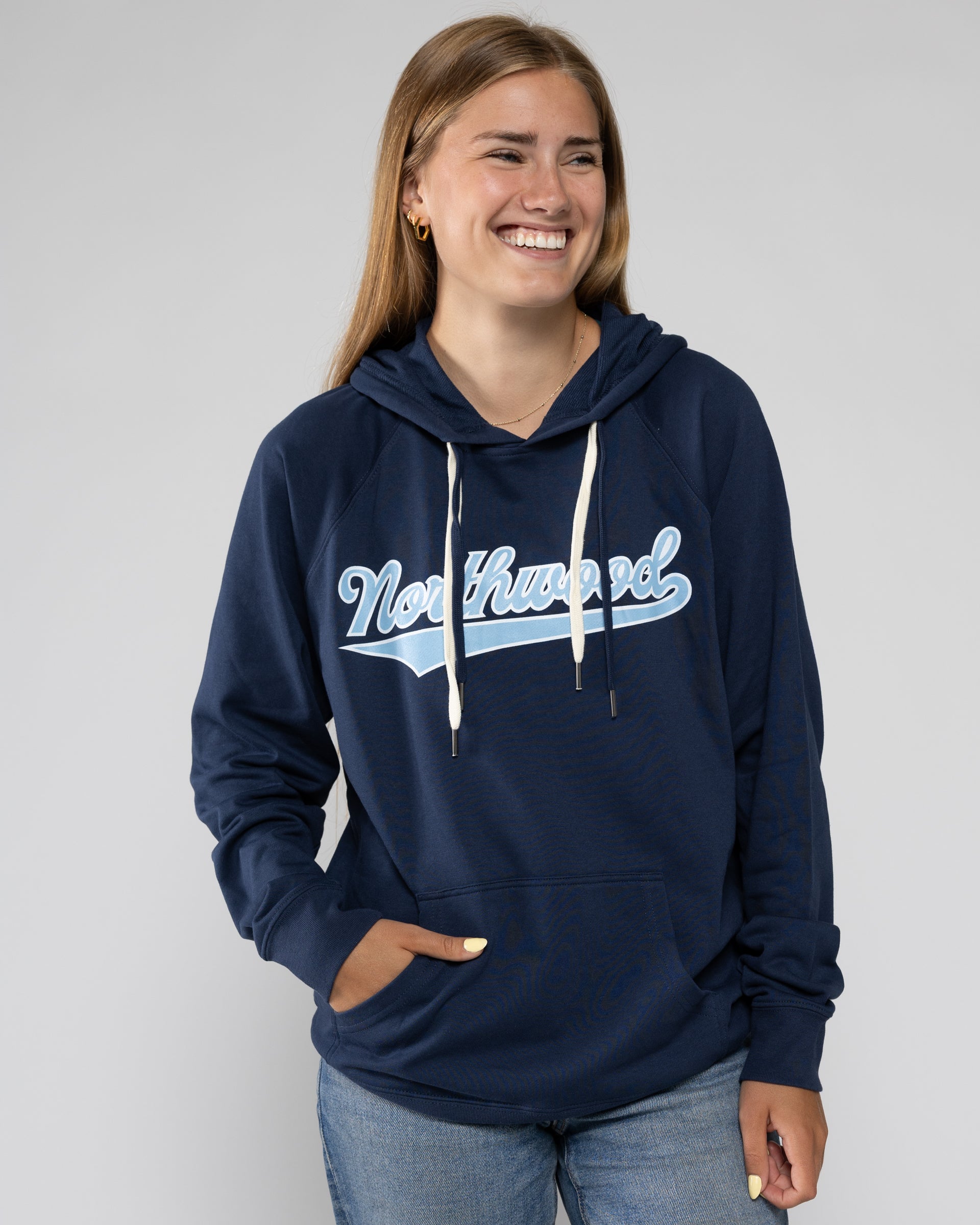 Lightweight Terry Pullover Hood | Indigo