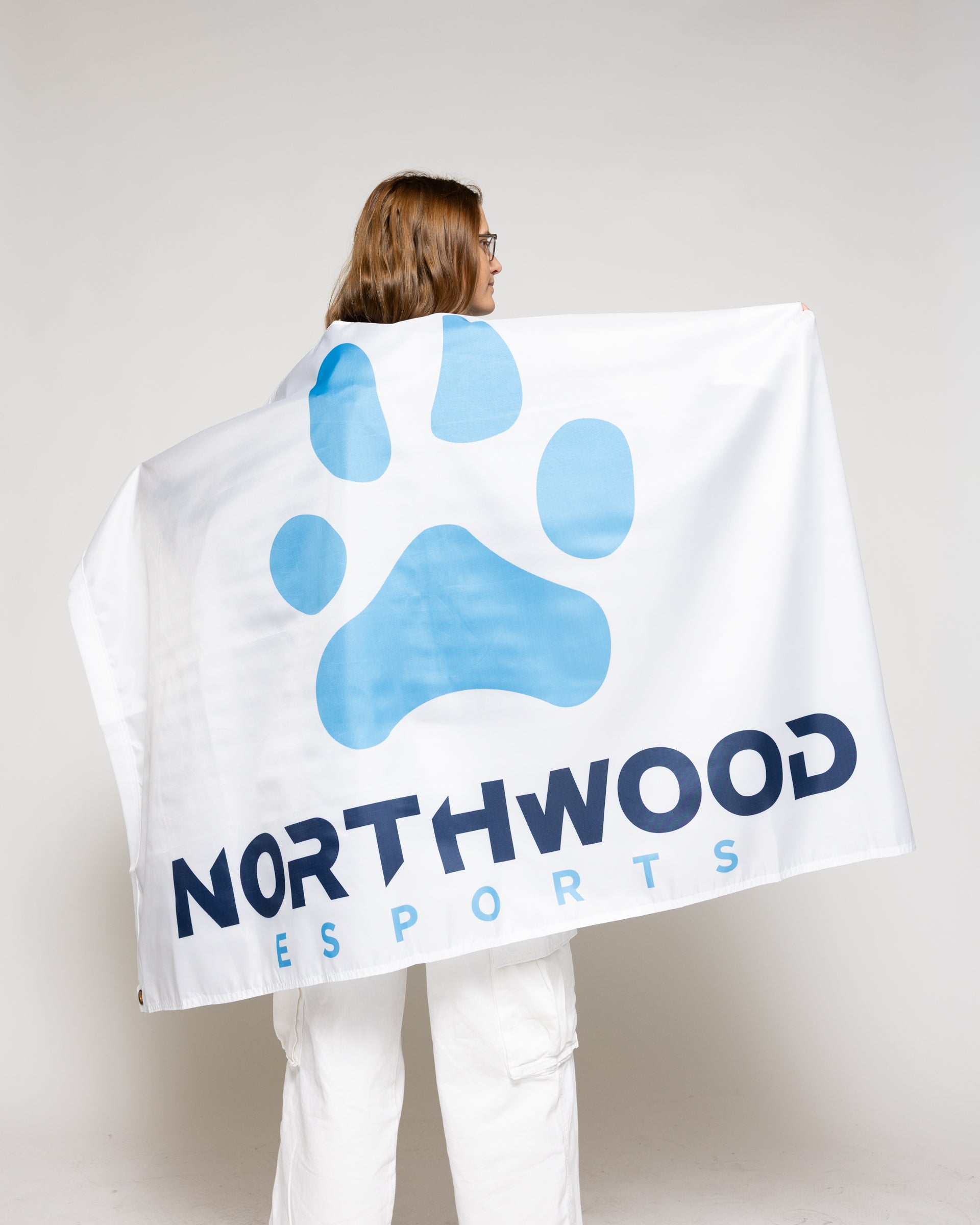NU Exports Flag | White