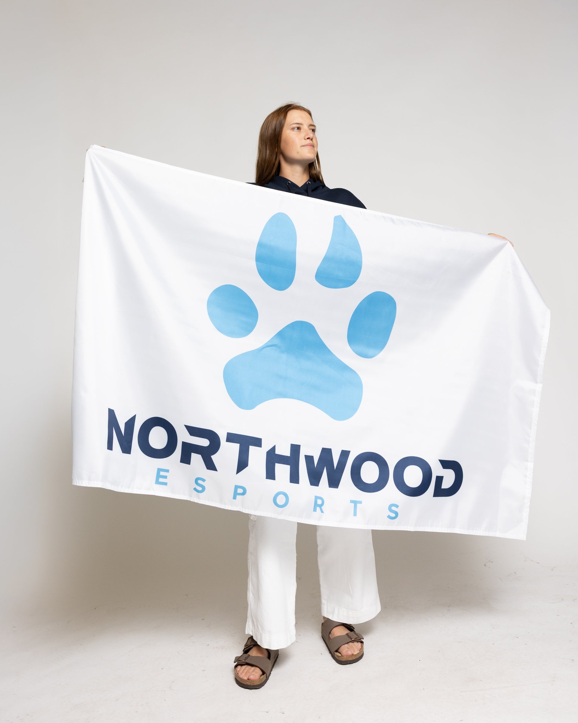 NU Exports Flag | White