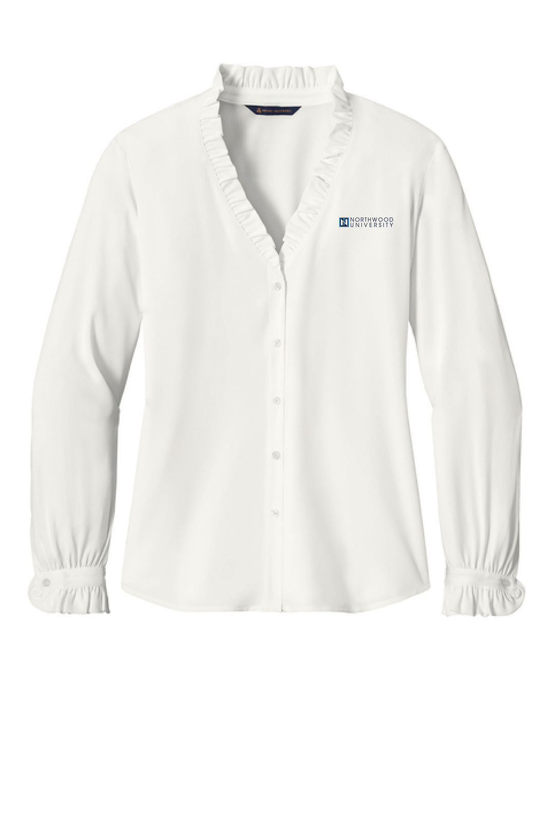 Ladies Ruffle Collar Blouse | Off White