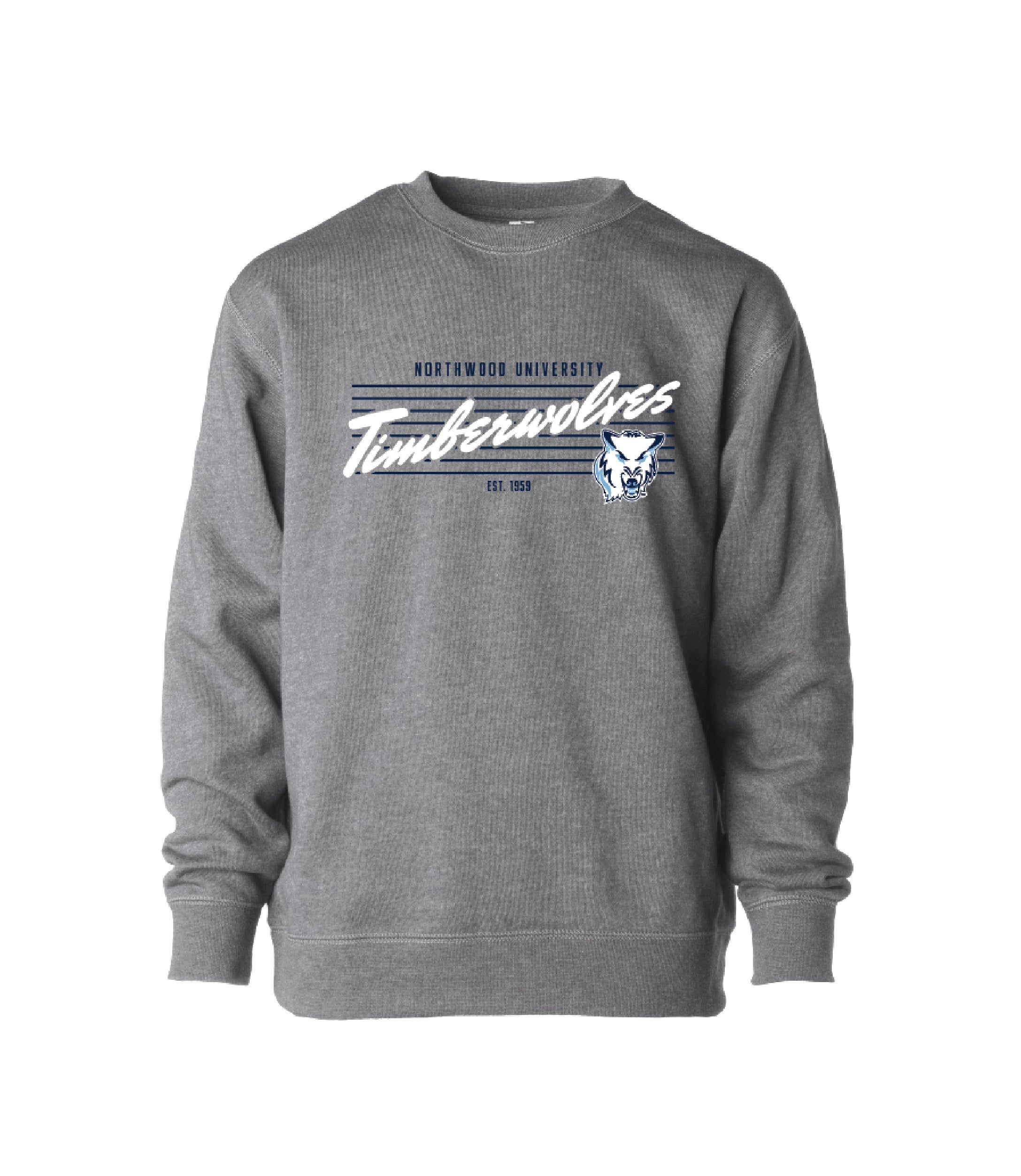 Toddler Pinstripe Crew | Nickel