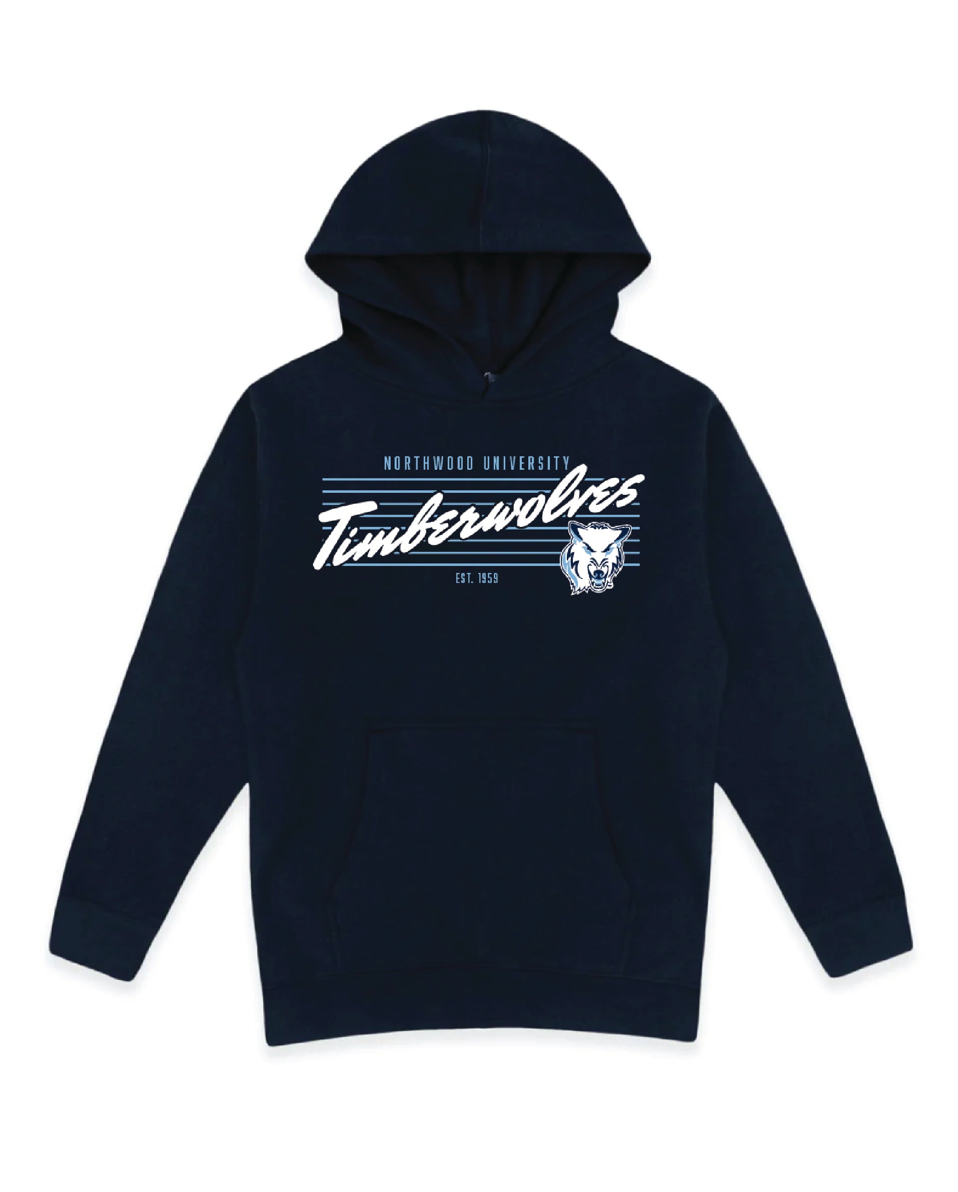 Youth Pinstripe Hood | Navy