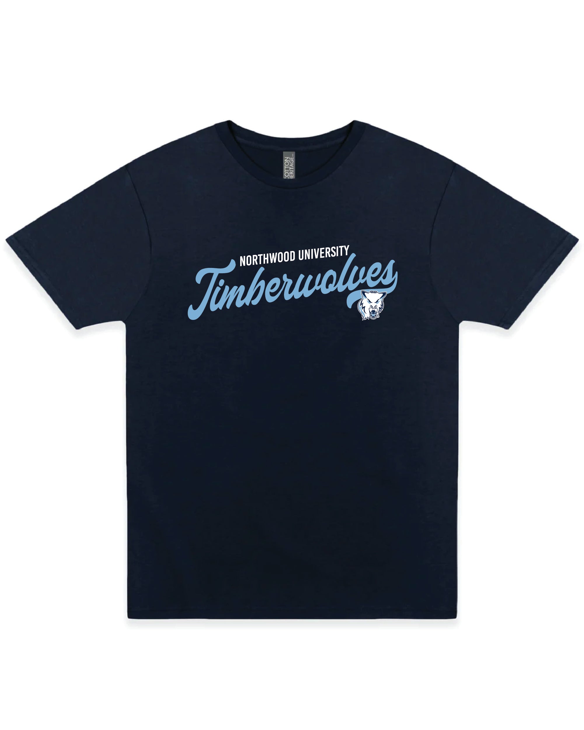 Vintage Script Tee | Navy