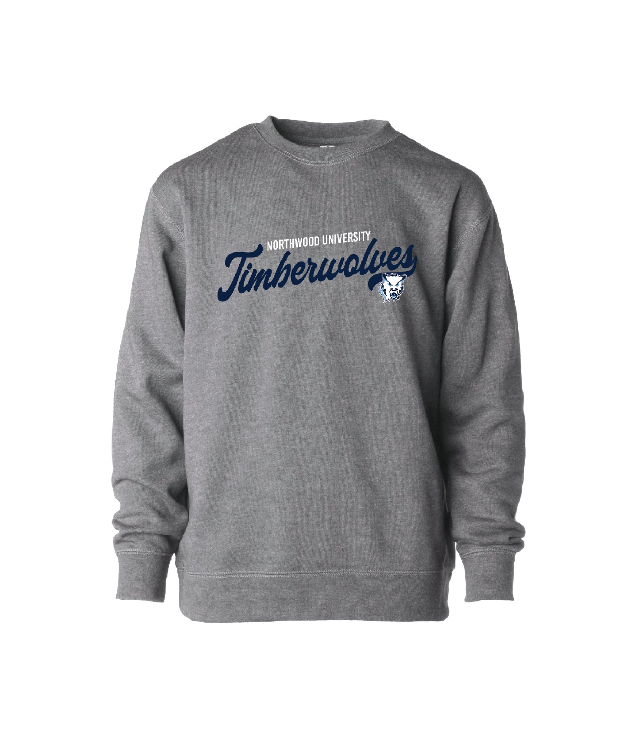 Toddler Vintage Script Crew | Nickel
