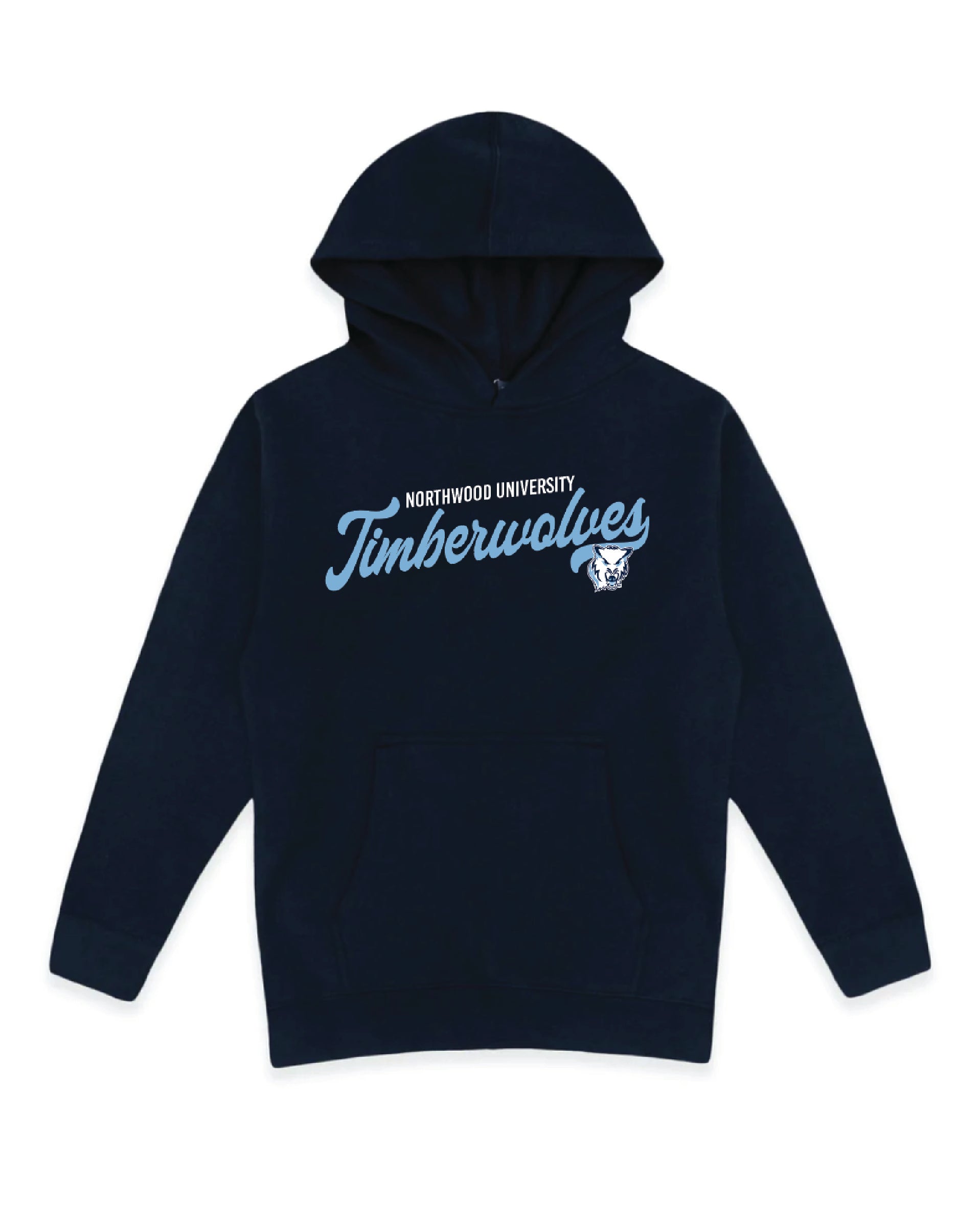 Youth Vintage Script Hood | Navy