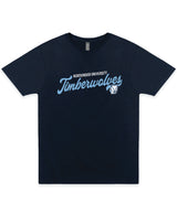 Youth Vintage Script Tee | Navy