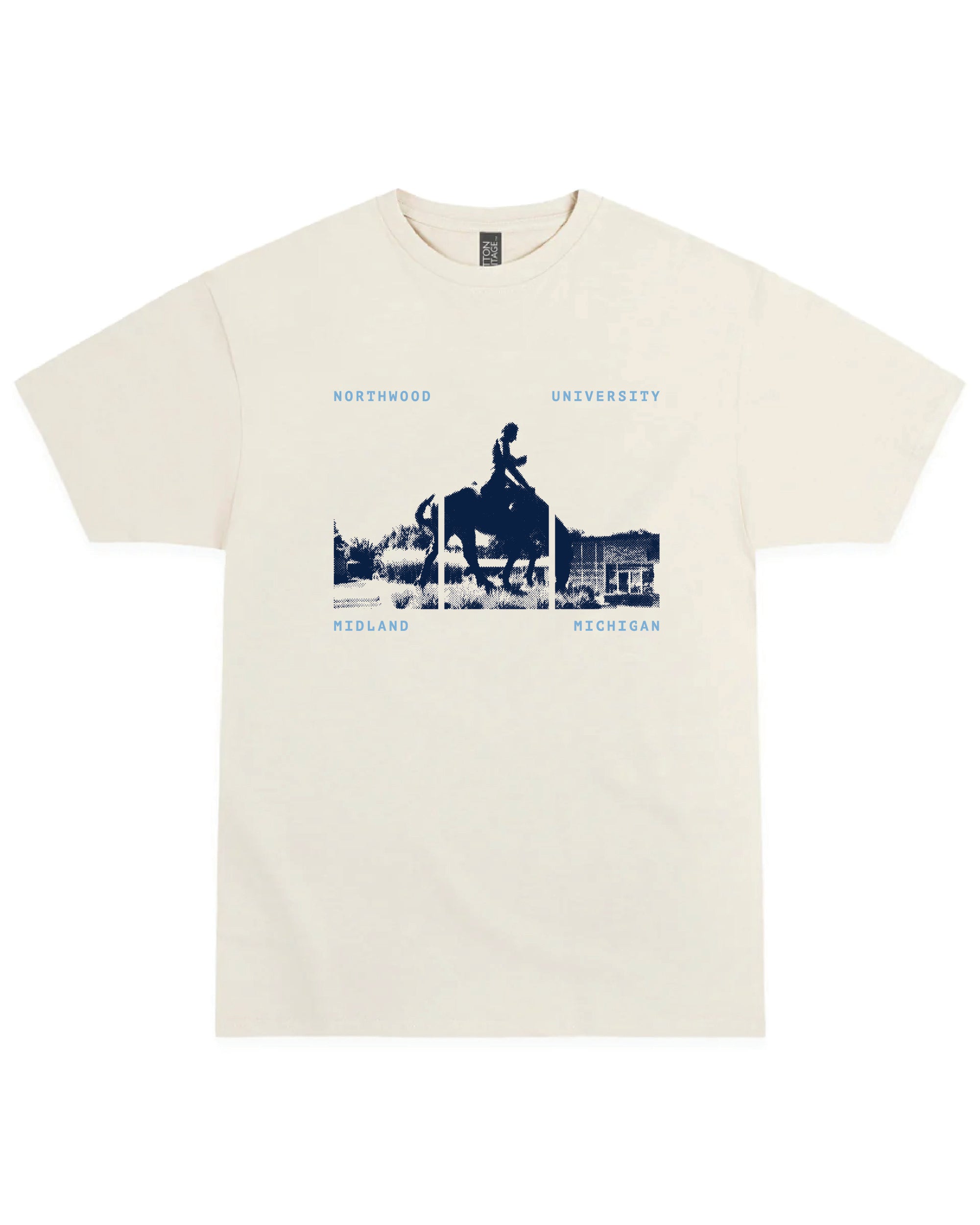 Landmark Triptych Tee | Vintage White
