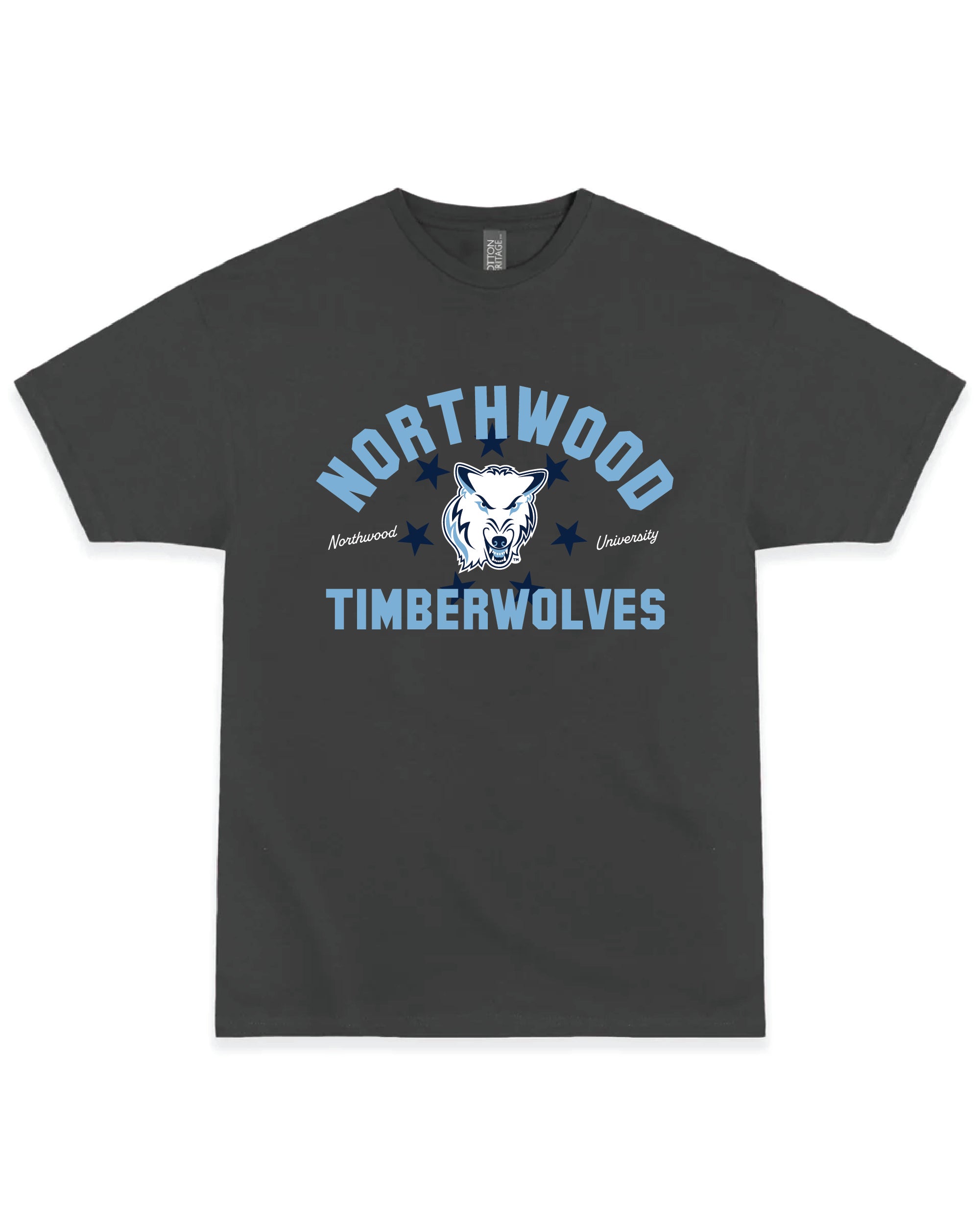 Retro Mascot Tee | Cool Gray