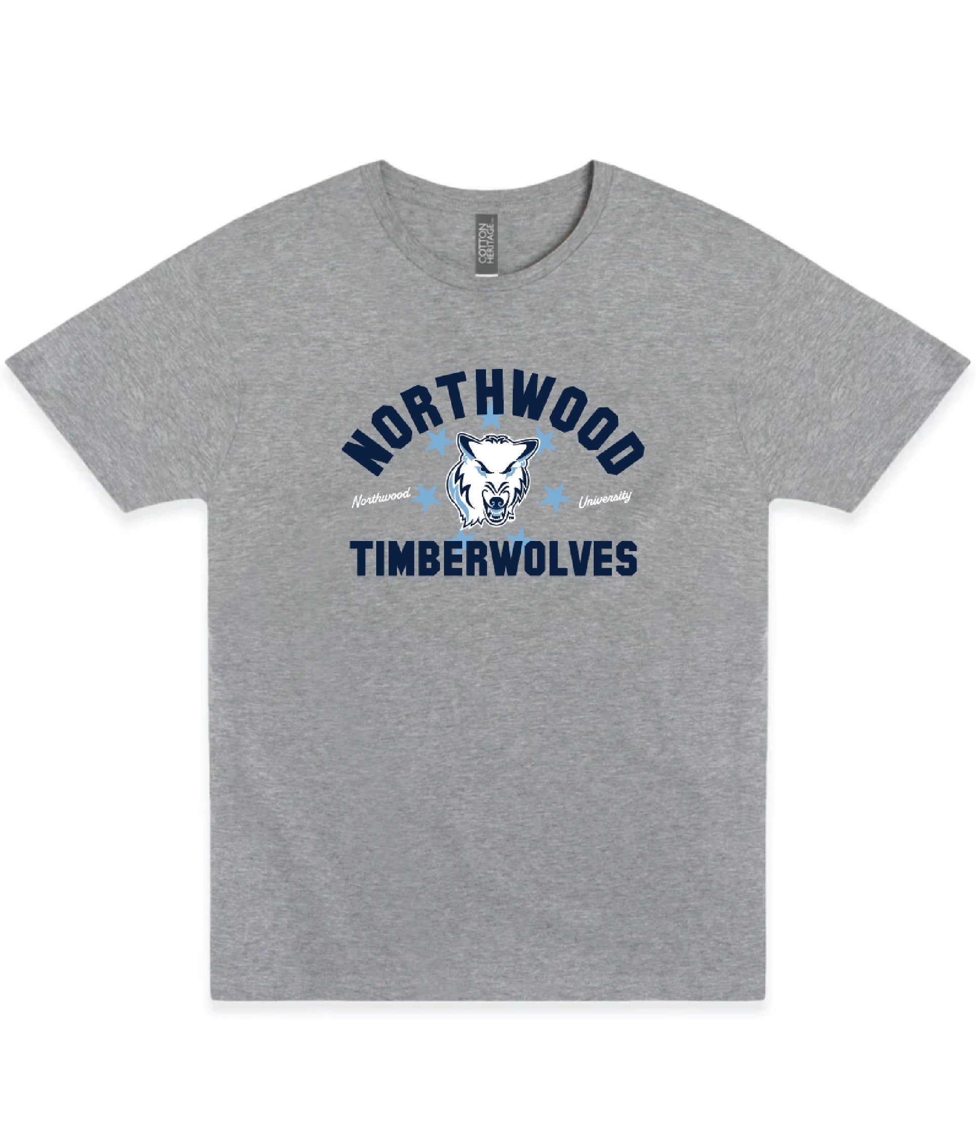 Youth Retro Mascot Tee | Carbon Grey