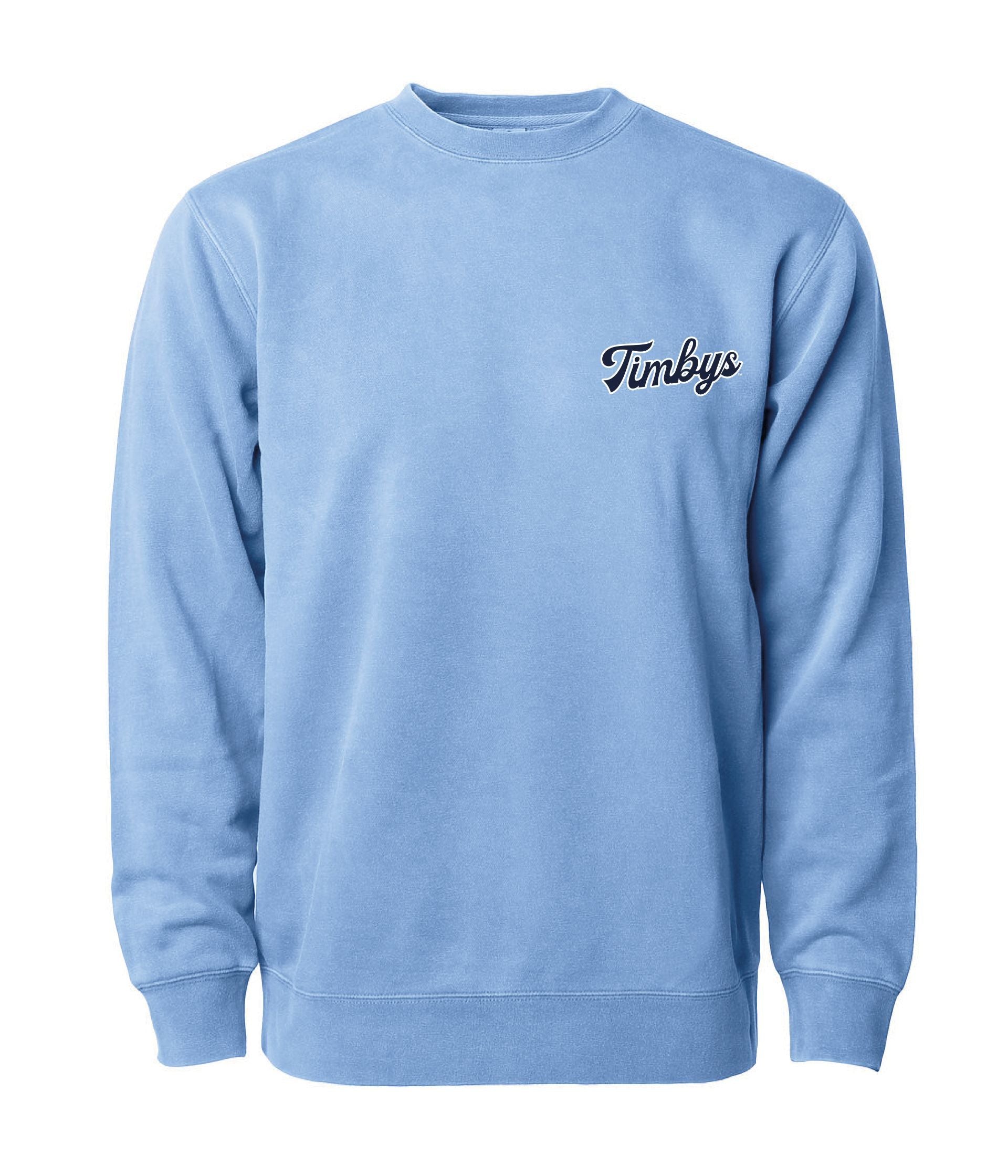 Pigment Dye Crew Neck | Light Blue