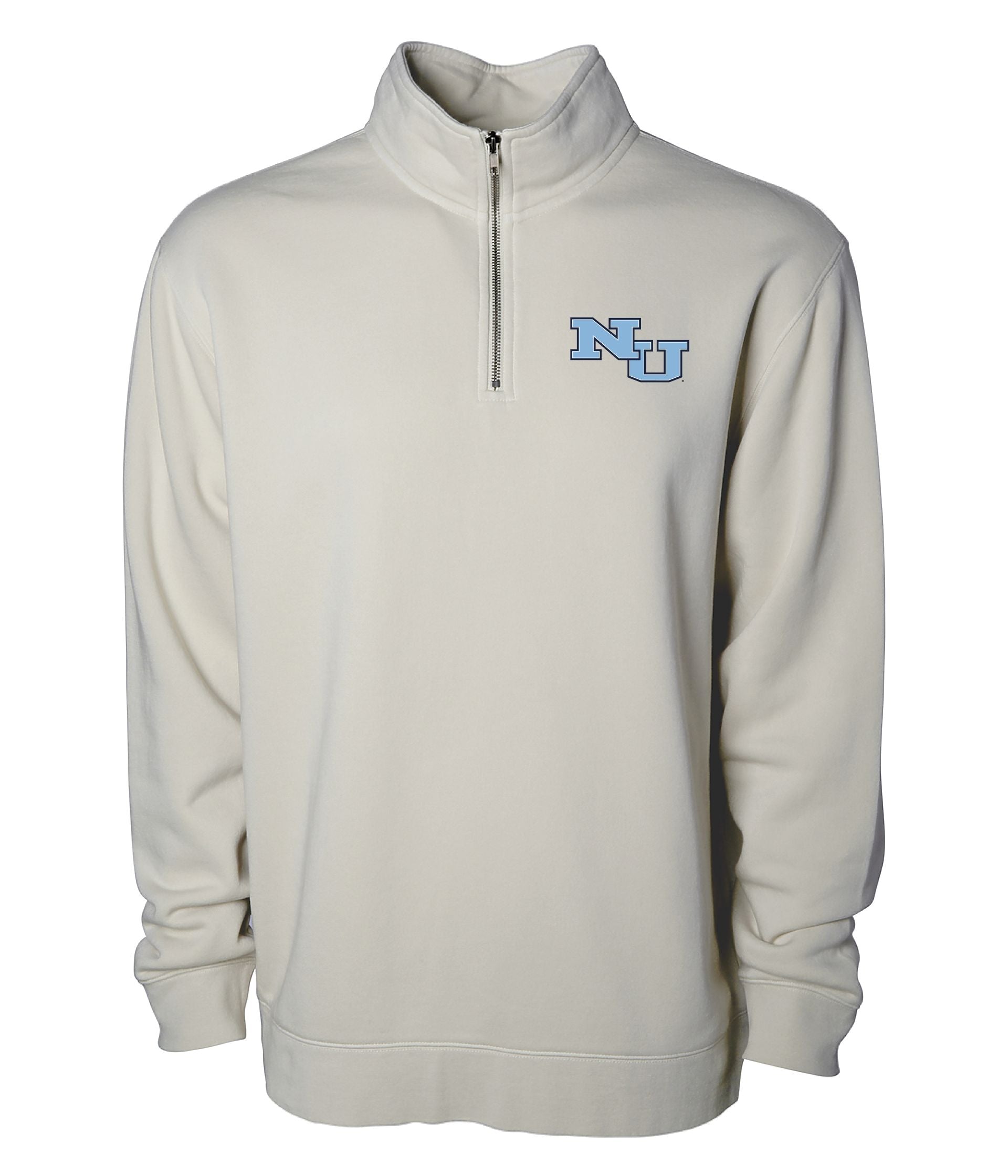Pigment Dye Quarter Zip | Ivory