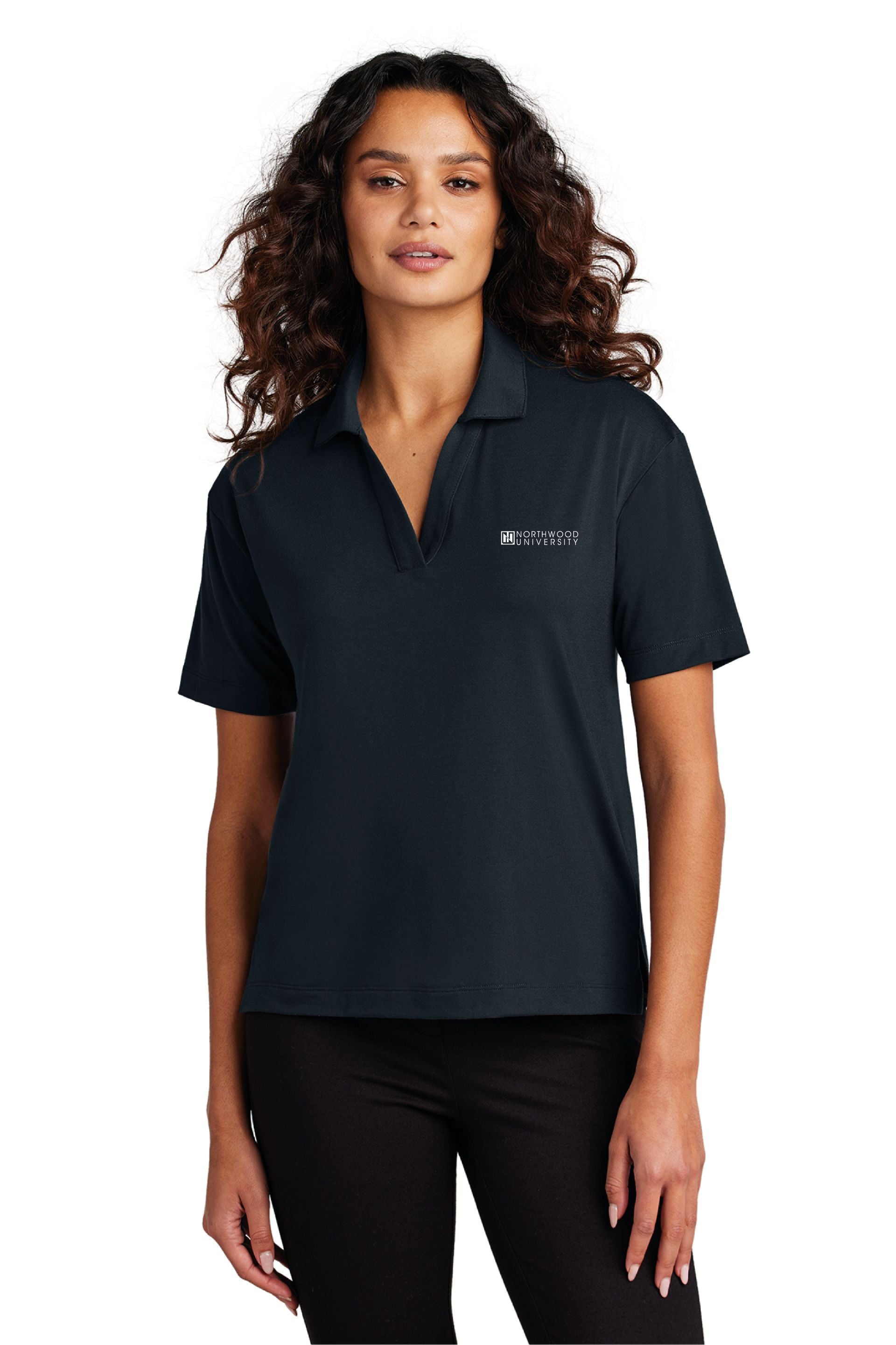 Women's Stretch Jersey Polo | Night Navy
