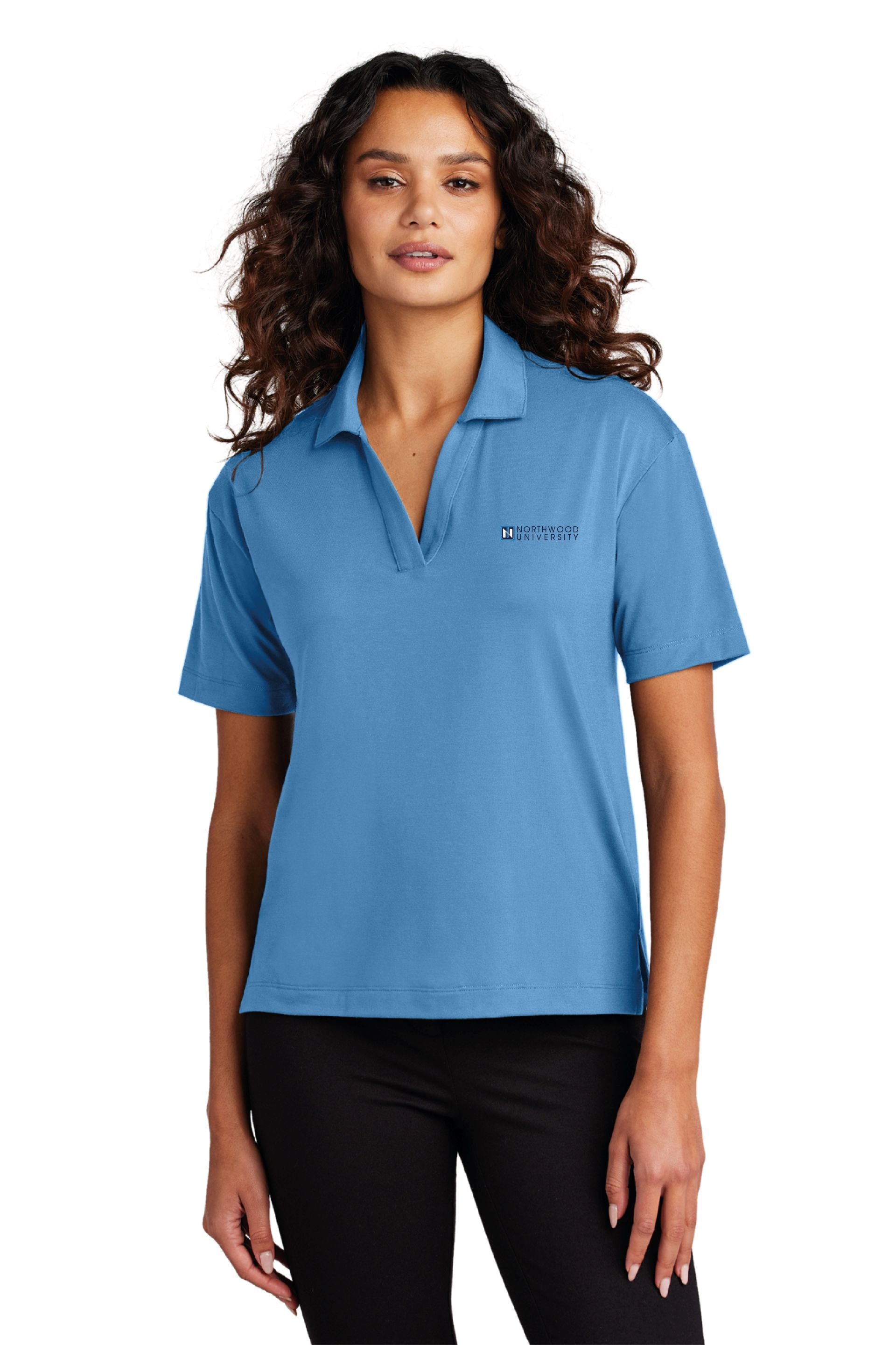 Women's Stretch Jersey Polo | Parisian Blue